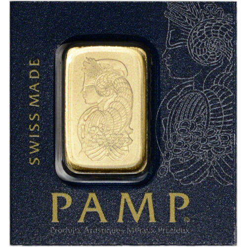 1 Gram Gold Bar Pamp Suisse Fortuna From Gold Multigram 9999 Fine