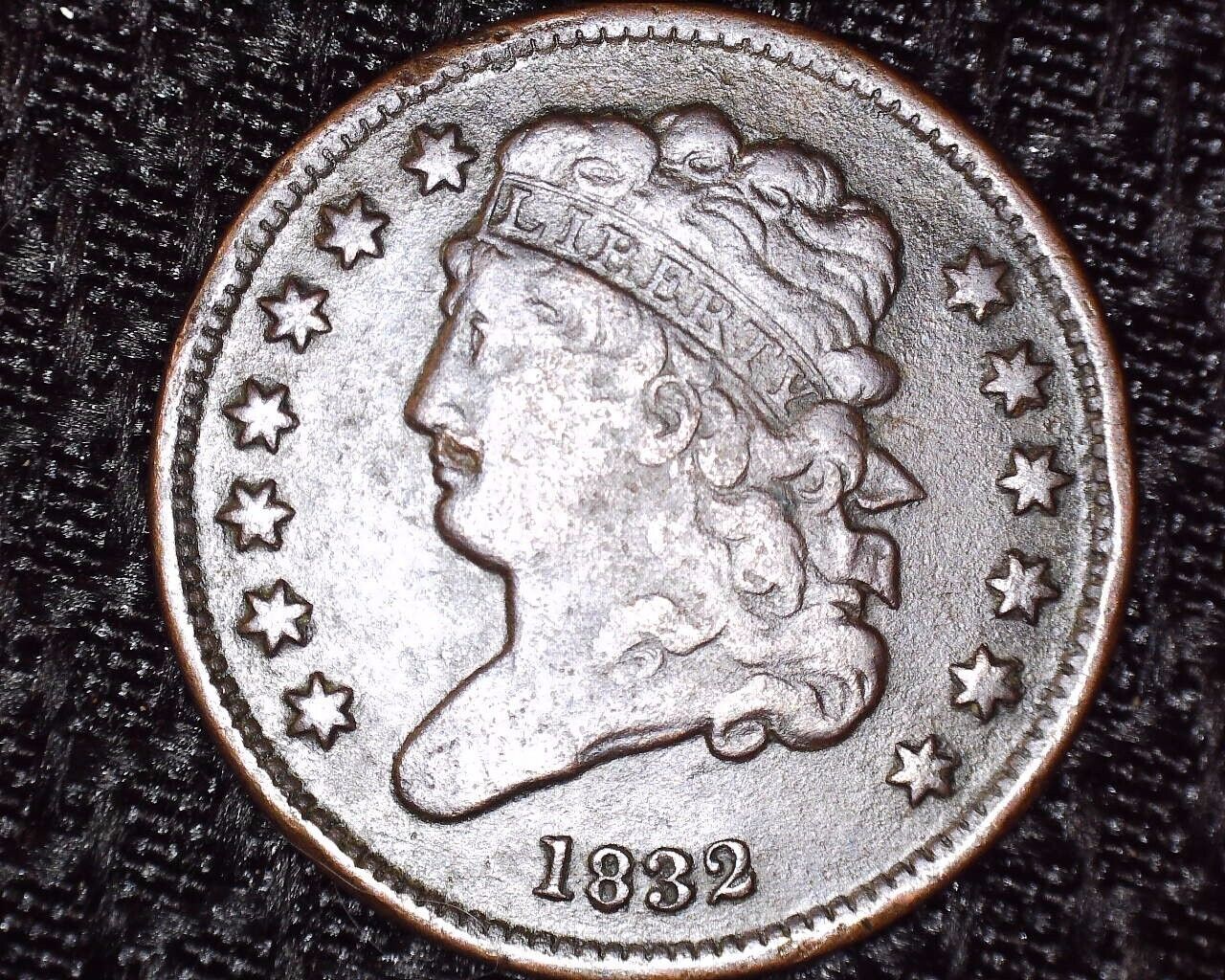Very Nice 1832 Classic Head Half Cent  Only 51,000 Minted #hc005