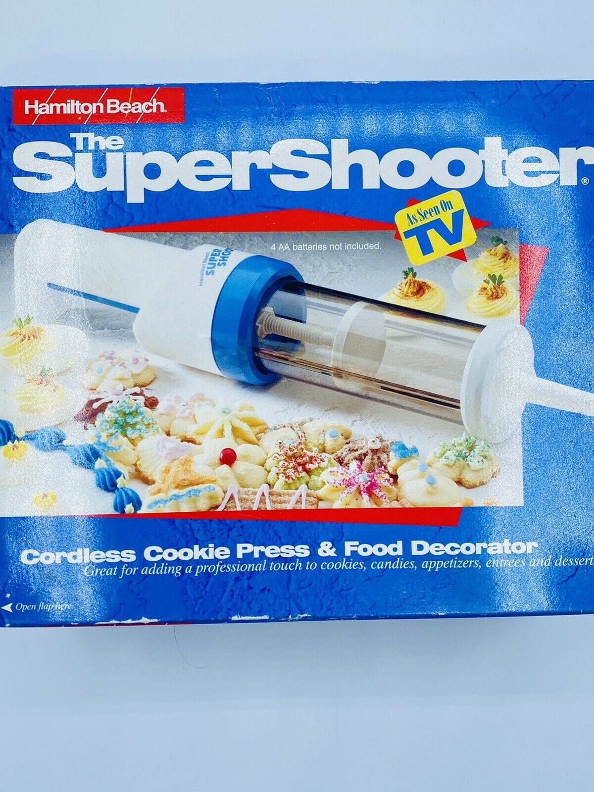 Hamilton Beach Super Shooter Electric Cookie Press Cordless Decorator Clean